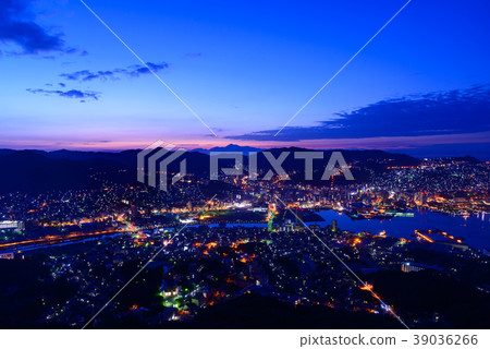 Night view of Nagasaki Inasayama Observatory Magic hour 39036266
