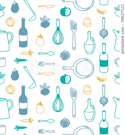 Scandinavian style kitchen pattern 39037522