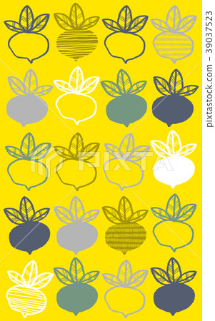 Scandinavian style vegetable pattern 39037523