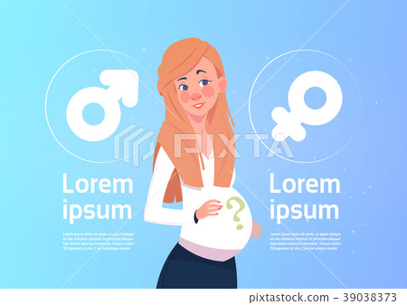 Pregnant Woman Thinking Of Future Child Gender 39038373