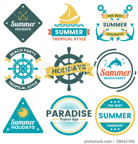 Summer Retro Vector Logo for banner 39042306