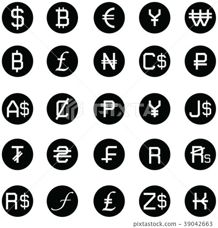 currency icon set 39042663