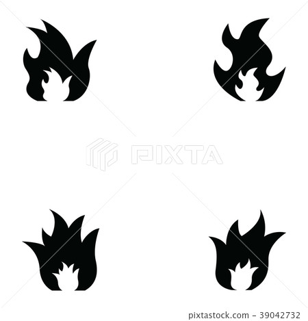 fire icon set-插圖素材 [39042732] - PIXTA圖庫