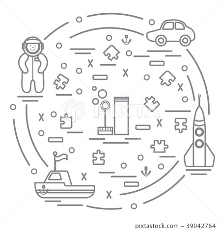 kids toys objects kids toys objects 39042764