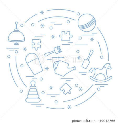 kids elements arranged in a circle kids elements arranged in a circle 39042766
