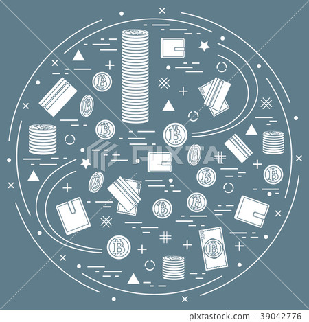 different money, investment and financial icons different money, investment and financial icons 39042776
