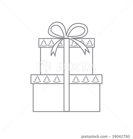 gift boxes decorated Christmas trees 39042780