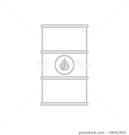 Stylized icon of the barrel of oil Stylized icon of the barrel of oil 39042843