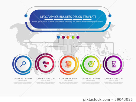 Vector infographic template business concept Vector infographic template business concept 39043055