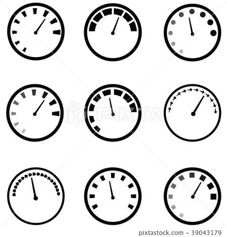speedometer icon set speedometer icon set 39043179