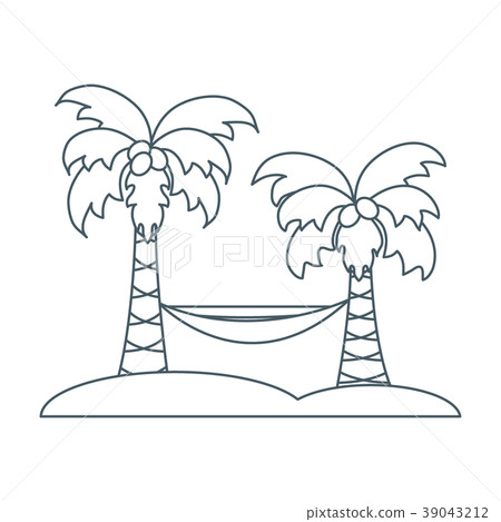 palm trees and hammock Travel and leisure. palm trees and hammock Travel and leisure. 39043212