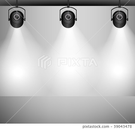Background with lighting lamp. Vector 39043478
