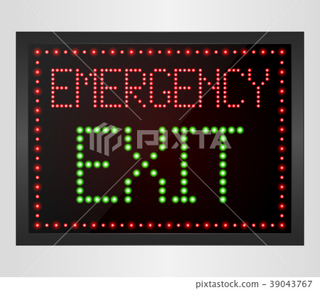 Emergency Exit LED digital Sign 39043767