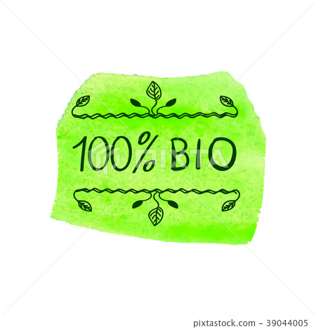 100 BIO, Hand Drawn VECTOR Illustration 100 BIO, Hand Drawn VECTOR Illustration 39044005