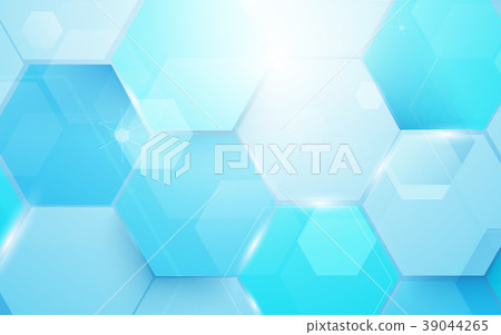 Abstract technology digital hexagons concept. Abstract technology digital hexagons concept. 39044265