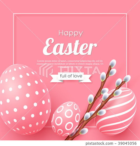 Abstract Easter pink background. Abstract Easter pink background. 39045056