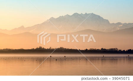 Monte Rosa at the sunset Monte Rosa at the sunset 39045071