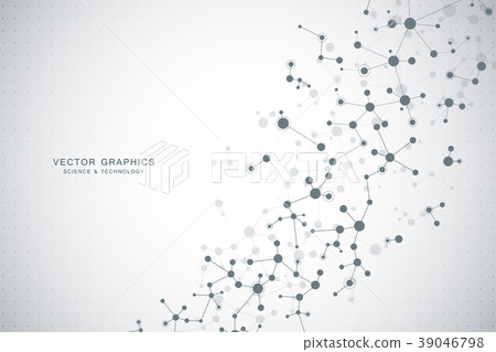 Vector molecule background, genetic and chemical Vector molecule background, genetic and chemical 39046798