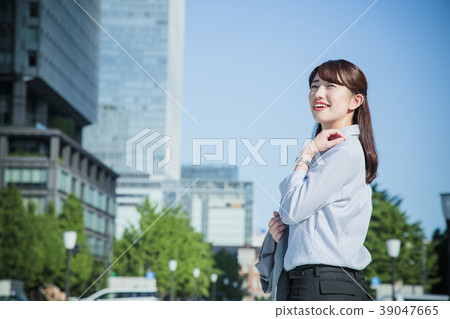 Female Business Woman Casual Office Female Business Woman Casual Office 39047665