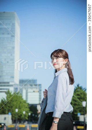Female Business Woman Casual Office Female Business Woman Casual Office 39047667