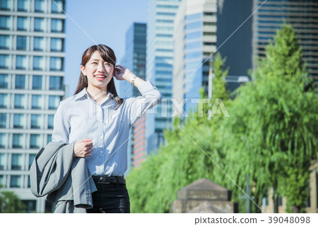 Female Business Woman Casual Office Female Business Woman Casual Office 39048098