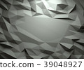 Abstract dark 3d rendered geometric low poly 39048927