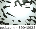 Abstract 3d rendered geometric low poly background 39048928