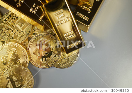 Golden Bitcoin Coin and gold.cryptocurrency Golden Bitcoin Coin and gold.cryptocurrency 39049350