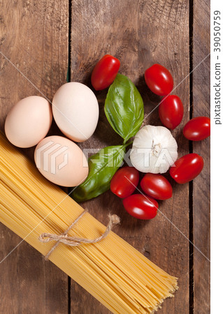 Ingredients for preparing a meal. Ingredients for preparing a meal. 39050759
