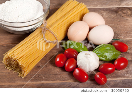 Ingredients for preparing a meal. Ingredients for preparing a meal. 39050760