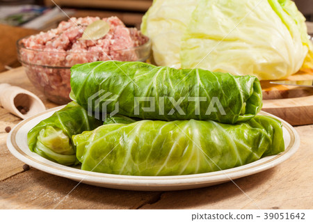 Raw cabbage rolls. Raw cabbage rolls. 39051642
