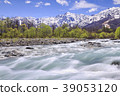 Spring scenery of Nagano Hakuba Matsukawa 39053120