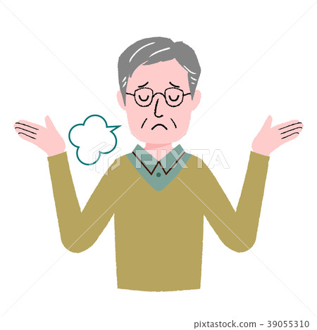 Senior man gesture 39055310