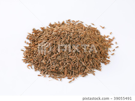 pile of caraway seeds 39055491