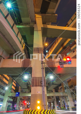 Hakozaki junction night view 39056324