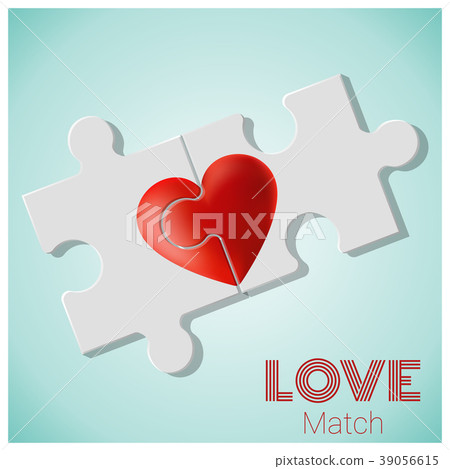 True love concept with pieces of red heart puzzle True love concept with pieces of red heart puzzle 39056615