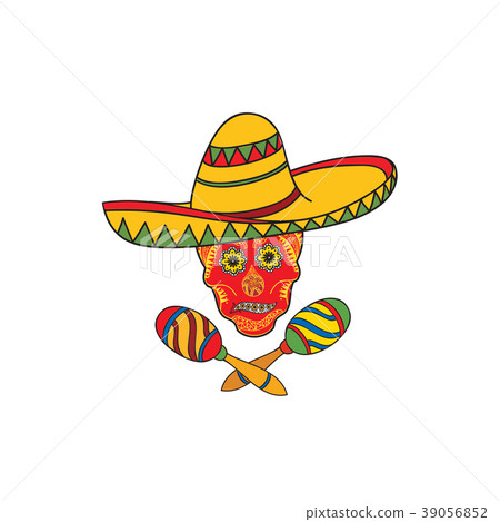 Mexican icon. Welcome to Mexico sign. Travel sign 39056852