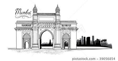 Mumbai city India Landscape Indian skyline view Mumbai city India Landscape Indian skyline view 39056854