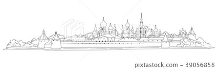 Russian landmark Landscape of Solovki monastery 39056858