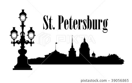 St-Petersburg city sign Travel Russia background 39056865