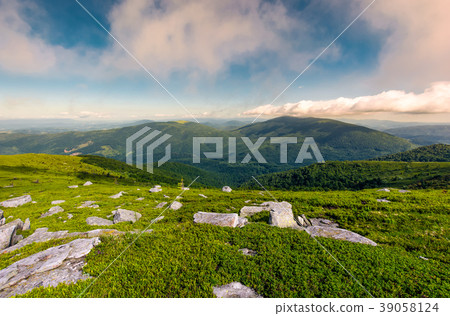 hillside of Runa mountain in summer 39058124