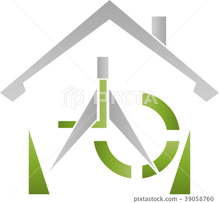House, tools, roofers, real estate, logo House, tools, roofers, real estate, logo 39058760