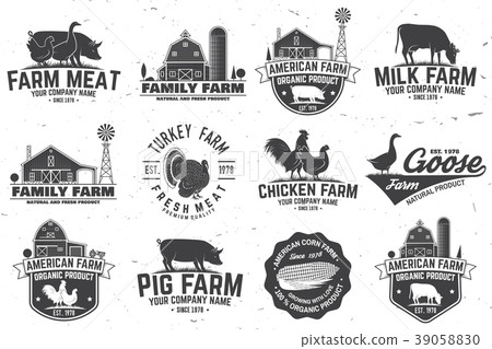 American Farm Badge or Label American Farm Badge or Label 39058830
