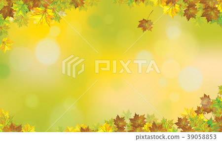 Vector autumnal maples leaves background. Vector autumnal maples leaves background. 39058853