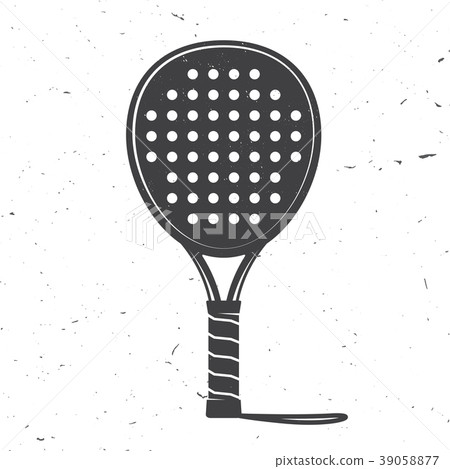 Padel tennis racket icon. Vector illustration. 39058877