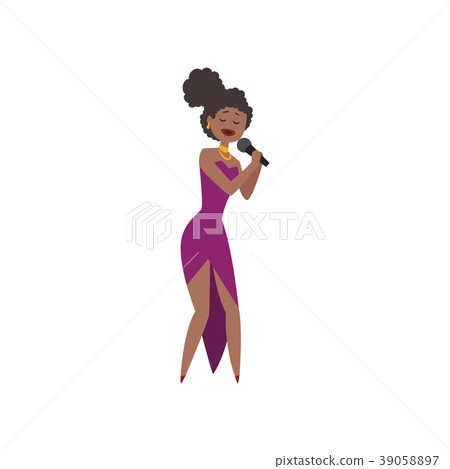African American jazz singer, beautiful woman in African American jazz singer, beautiful woman in 39058897
