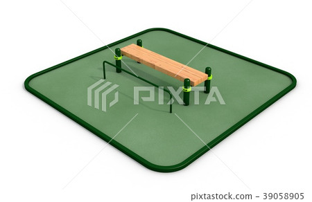 Athletic wood bench Athletic wood bench 39058905