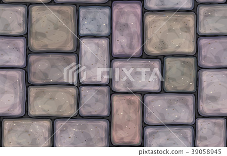 Vector seamless texture  stones wall, pavement. 39058945