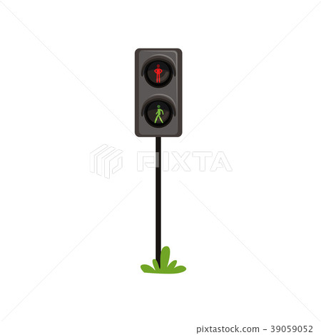 Traffic lights regulating movement of pedestrians 39059052
