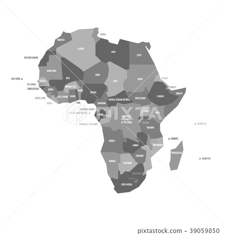 Very simplified vector infographical political map Very simplified vector infographical political map 39059850